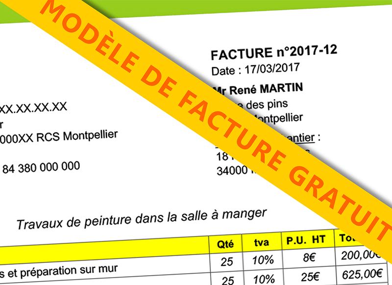 Télécharger votre modèle de facture bâtiment gratuit